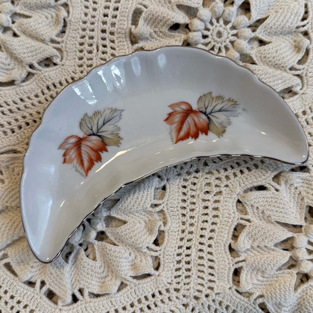 Vintage Crescent Trinket Dish